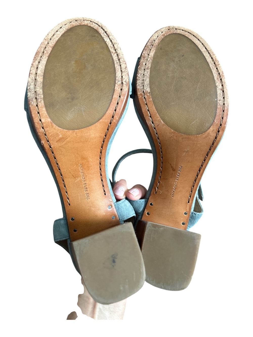 The Frye Company Women's Suede Block Heel Sandals - Picture 7 of 10